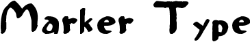 Marker Type Font