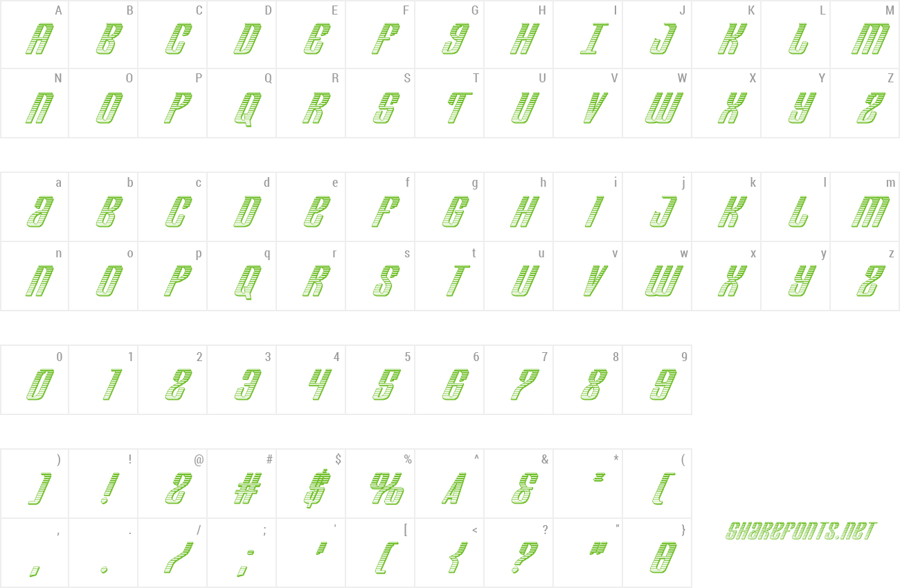 Font Department H + K preview