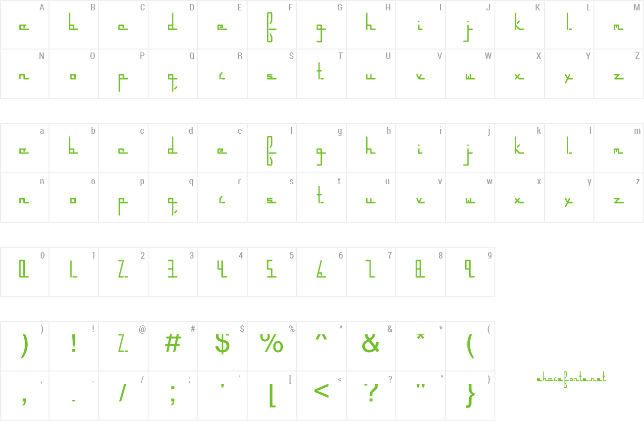 Font Parkway Extended preview