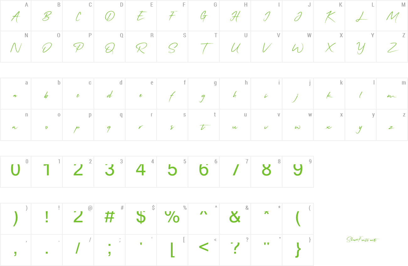 Font Qonita Signature preview