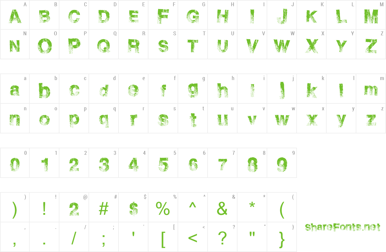 Font Burn Side preview