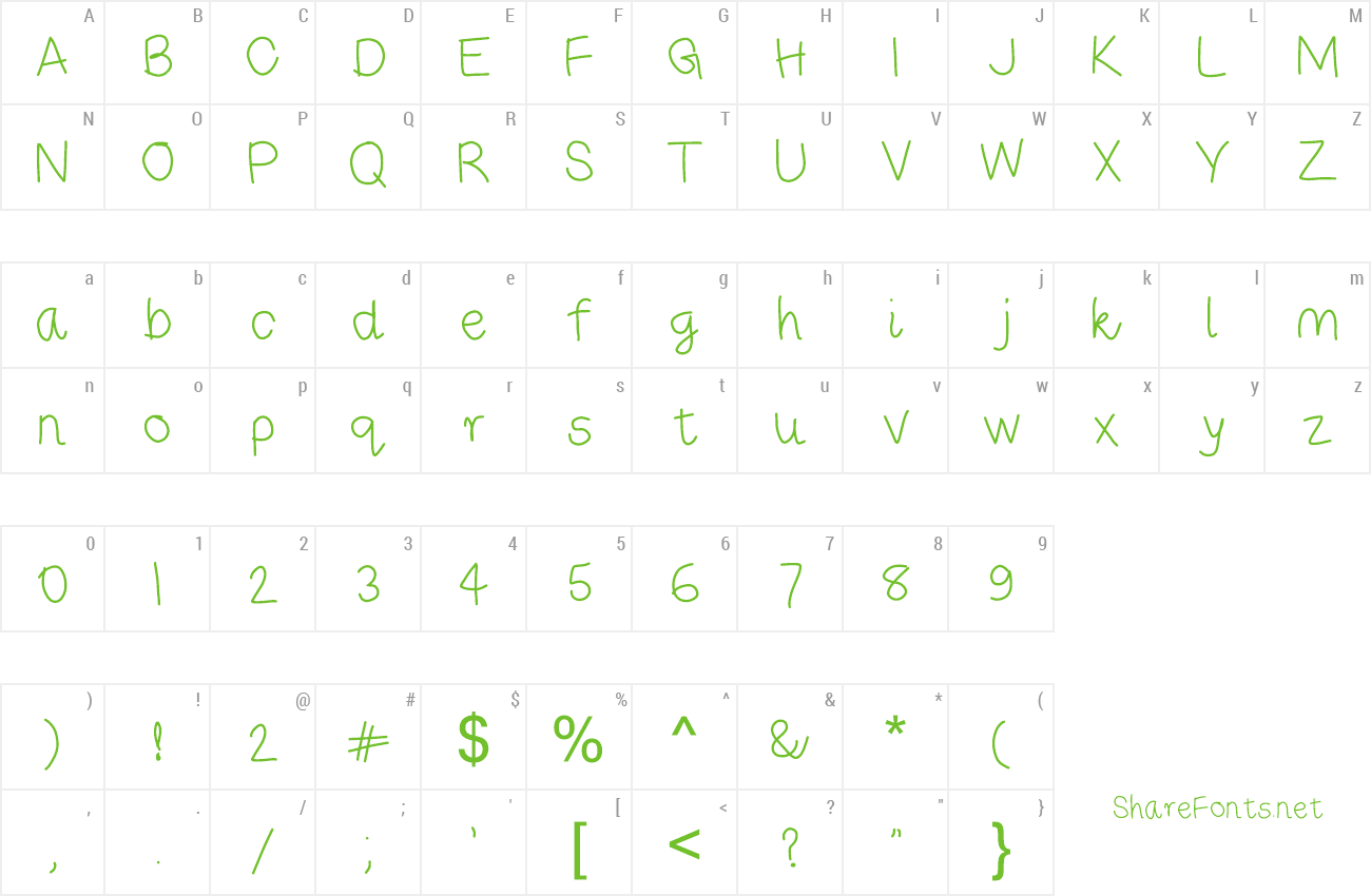 Font Rise Star Hand preview