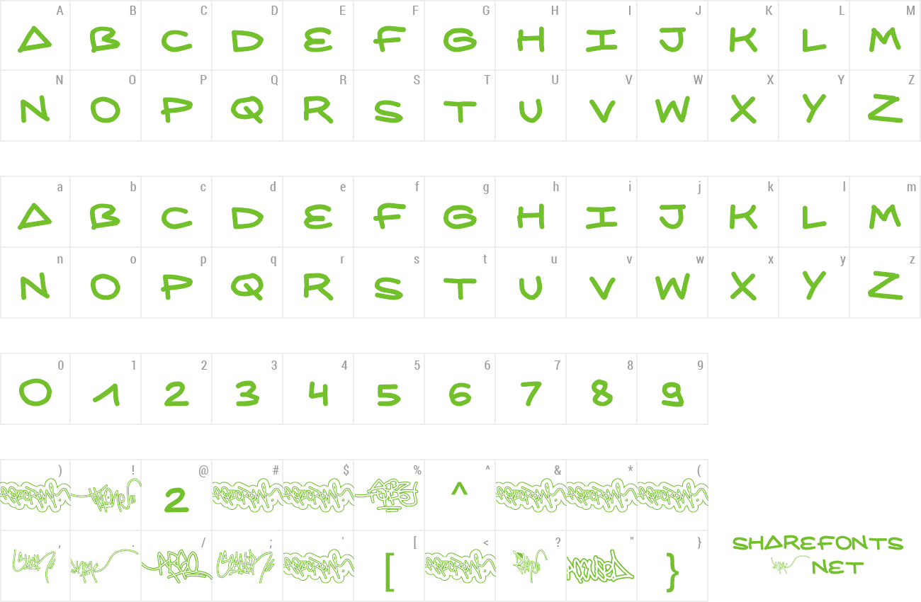 Font AQZ crew preview