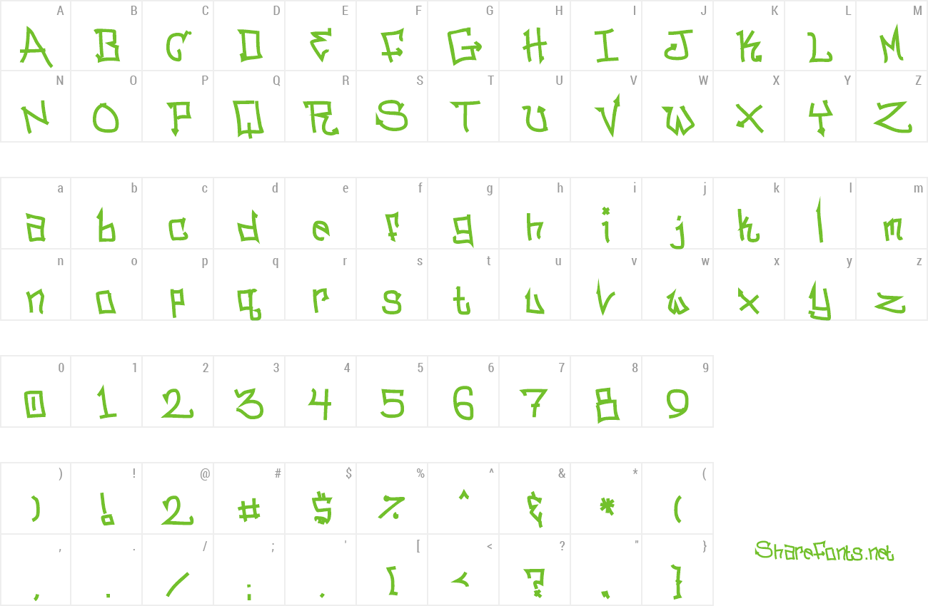 Font BitchSlap preview