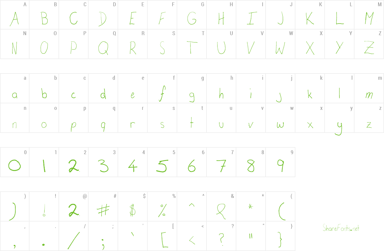 Font Calis in Puppetland preview