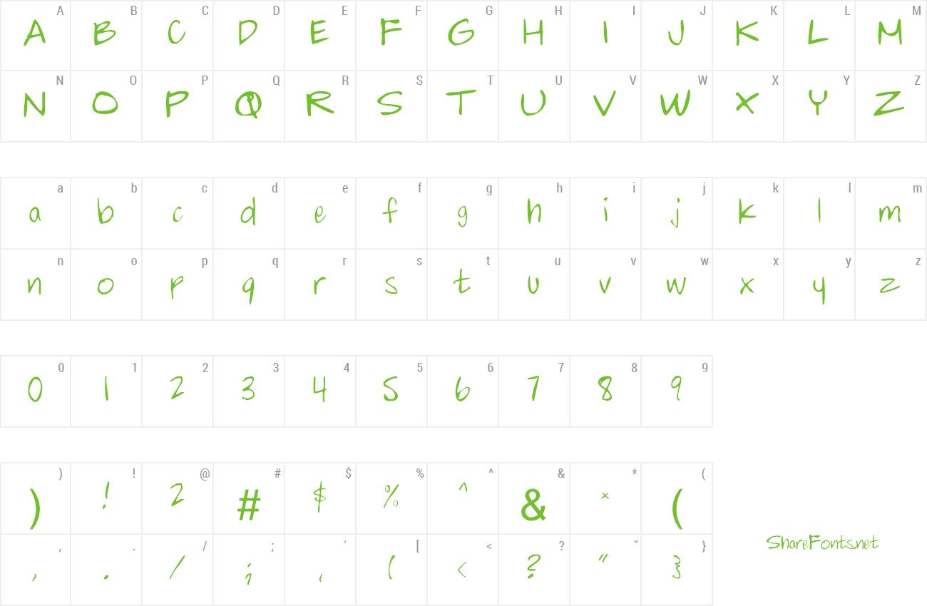 Font chalkie preview