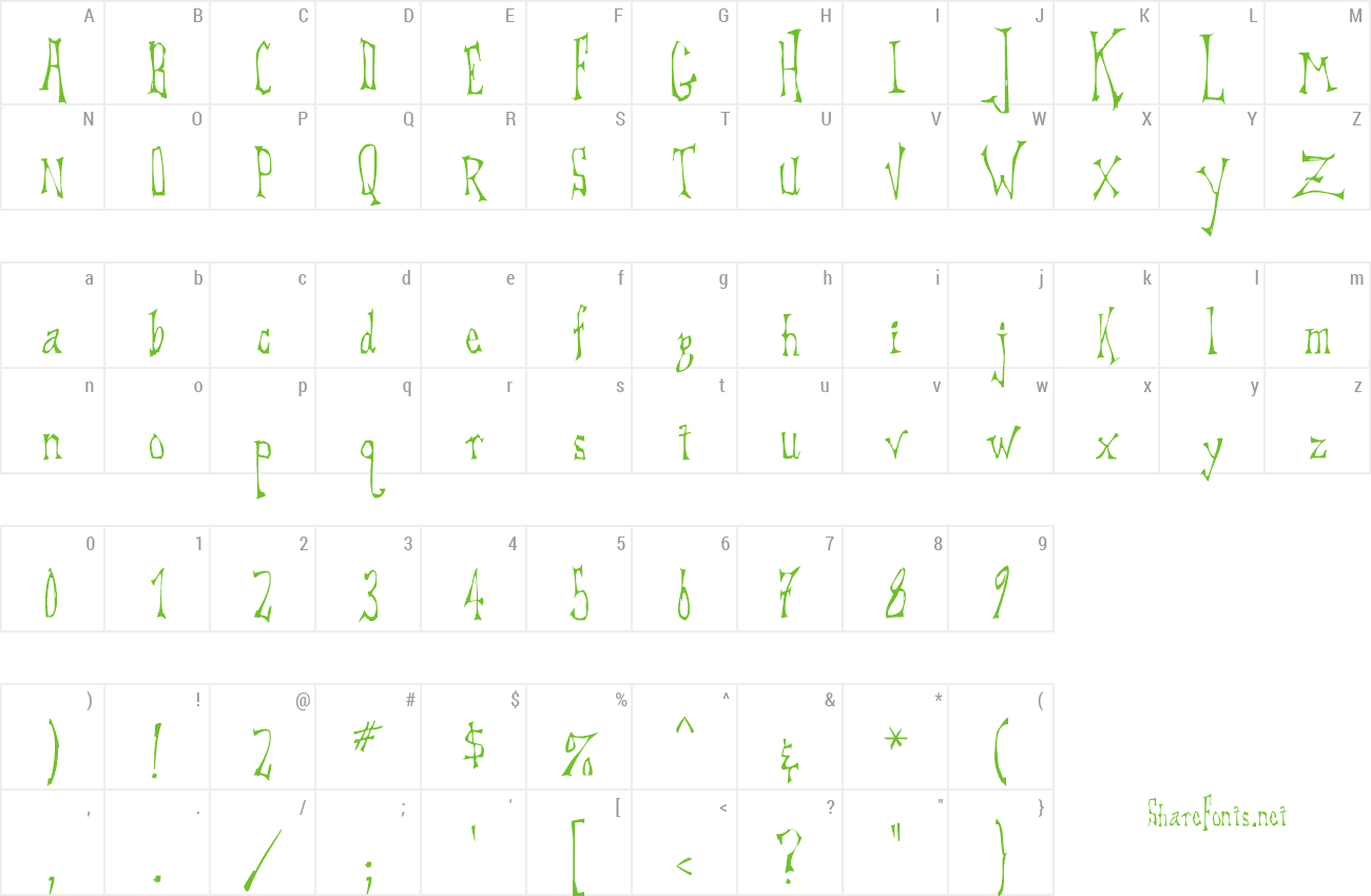 Font DreadLox preview