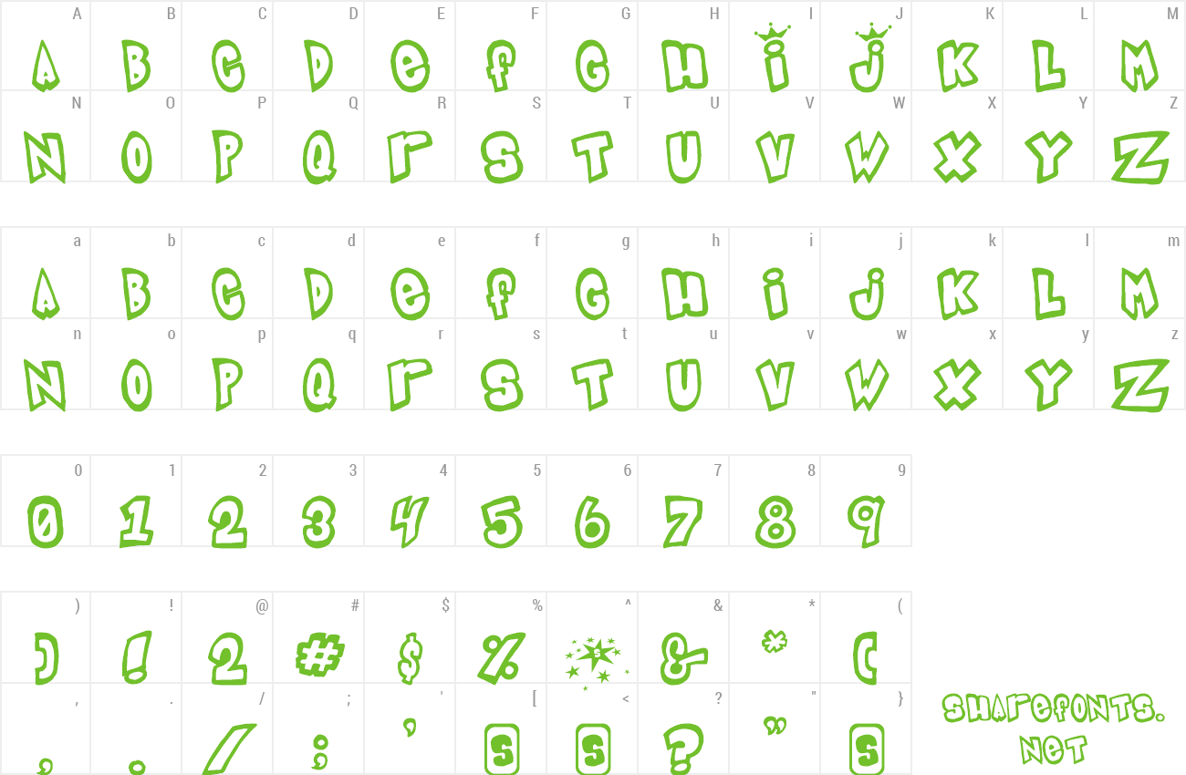 Font Indigo Joker preview