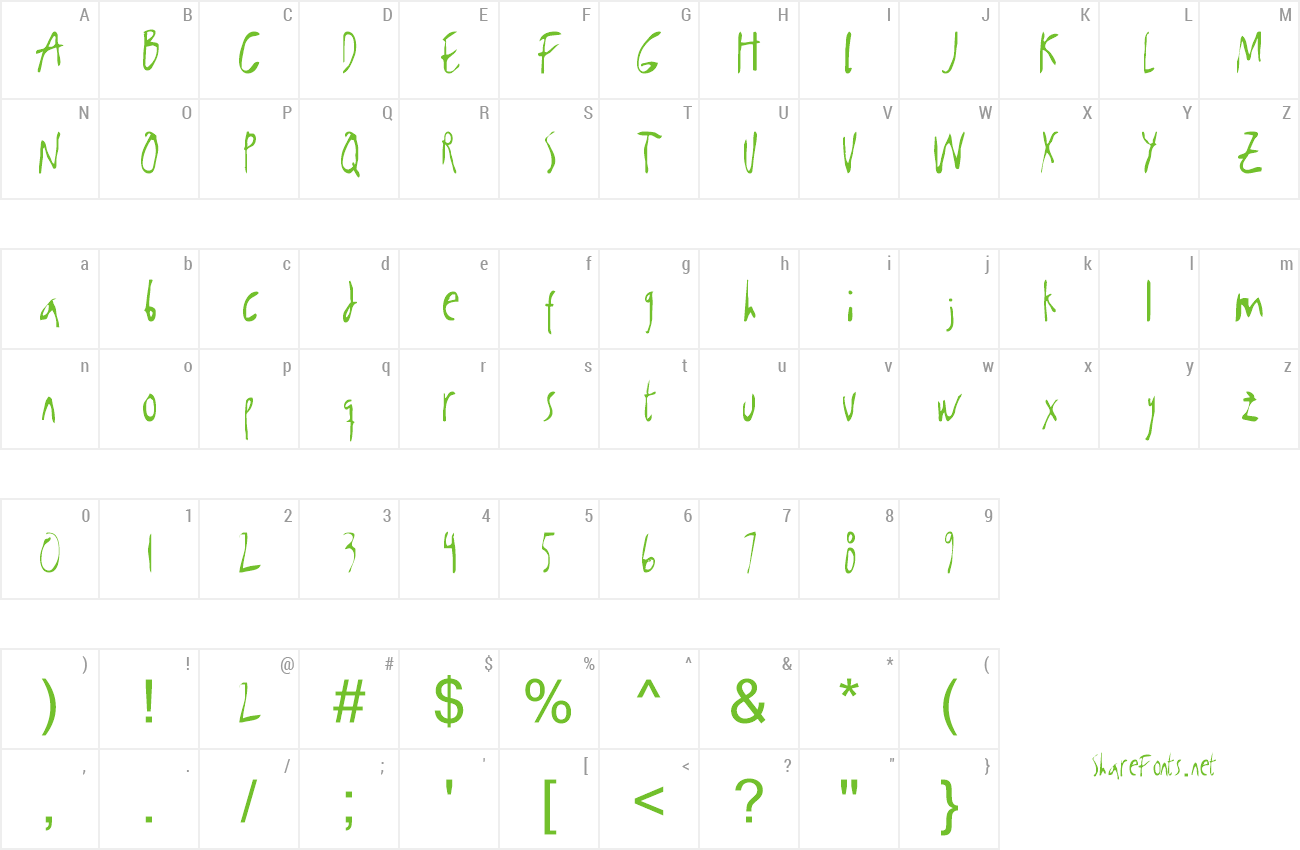 Font Kabanoss preview