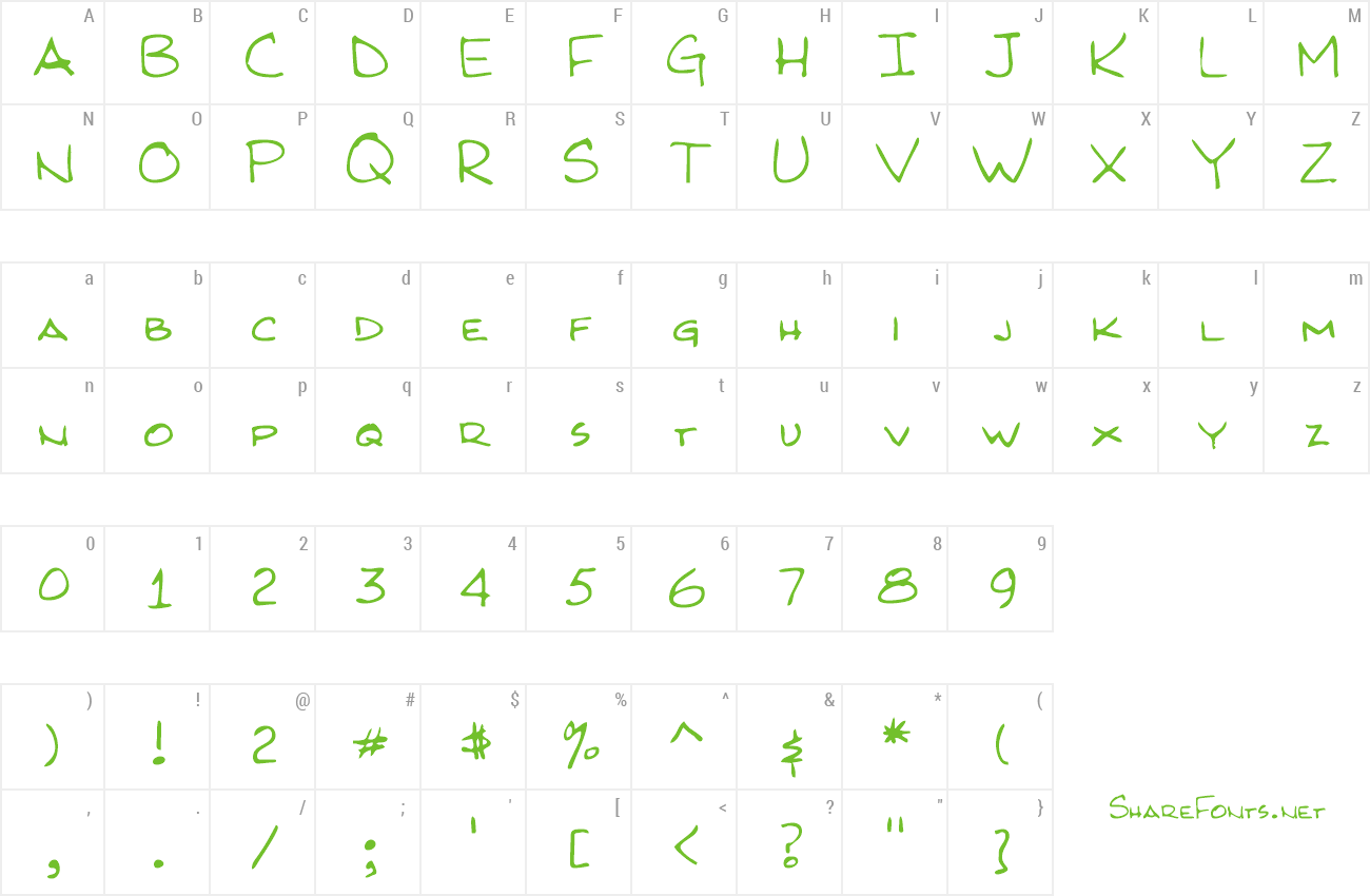 Font Kilroy Was Here preview