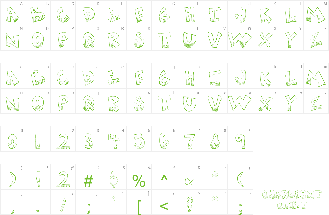 Font KrazyKool preview