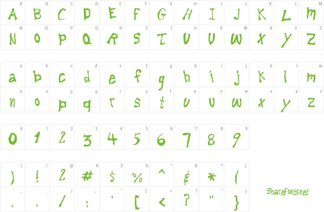 Font Lemonheads preview