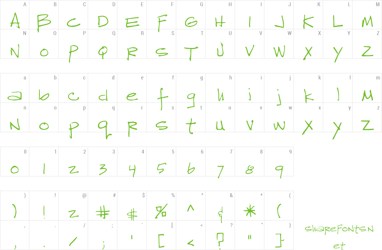 Font Reprobate preview