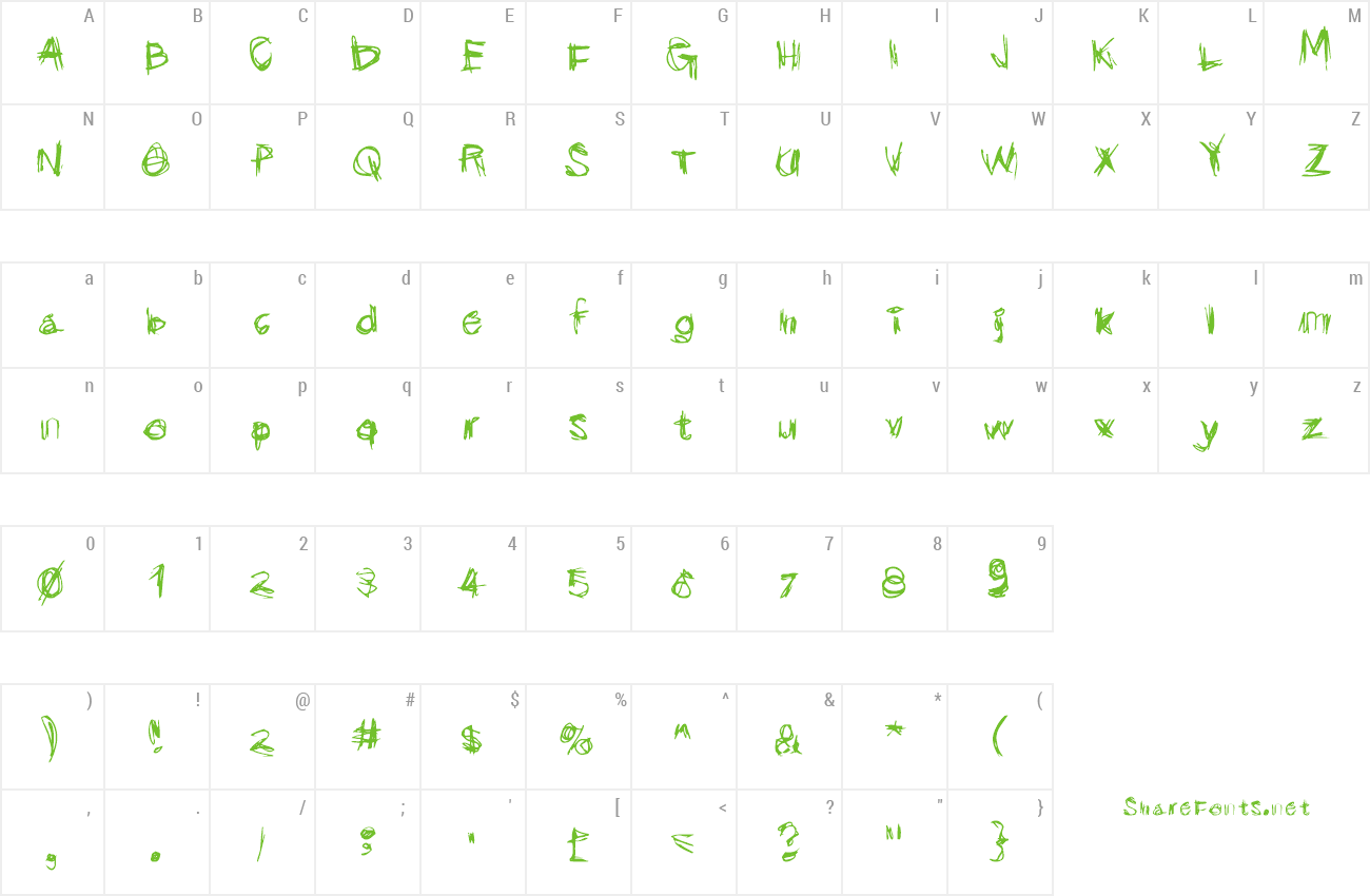 Font Scribblicious preview