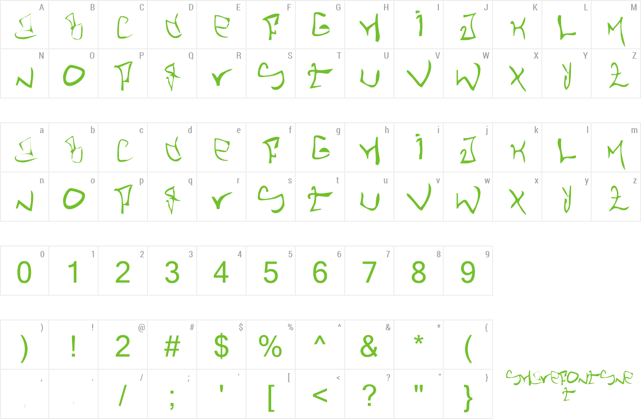 Font STHLM Graffiti preview