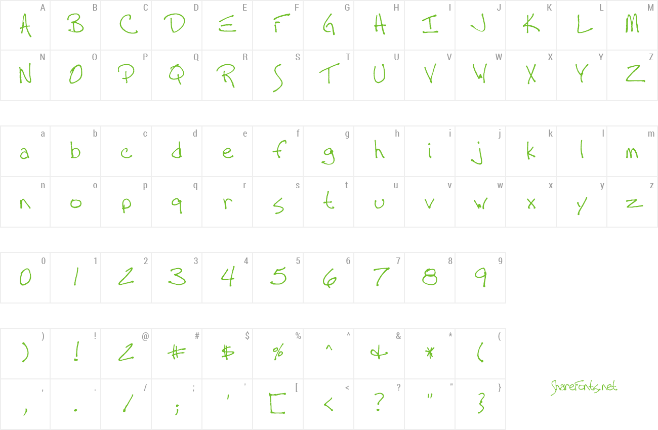 Font Tall Paul preview