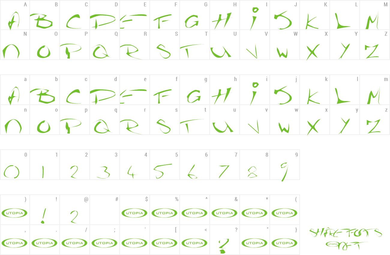 Font The Guru Font preview