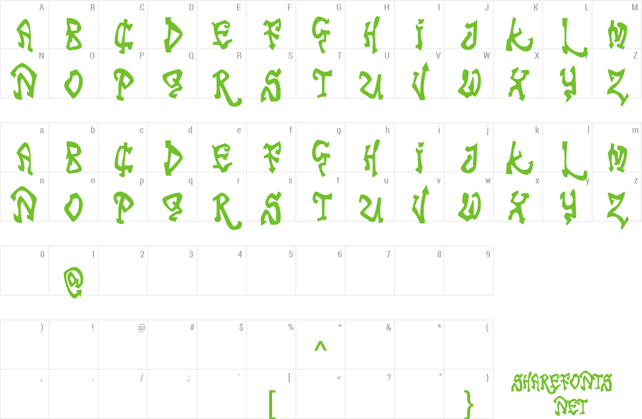 Font Tribal Funk preview