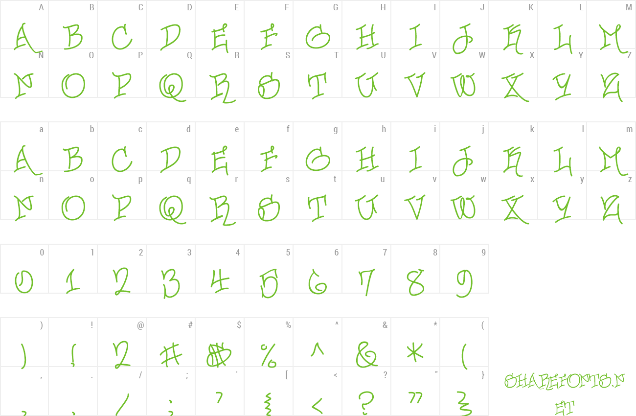 Font Urban Scrawl-Buttah preview