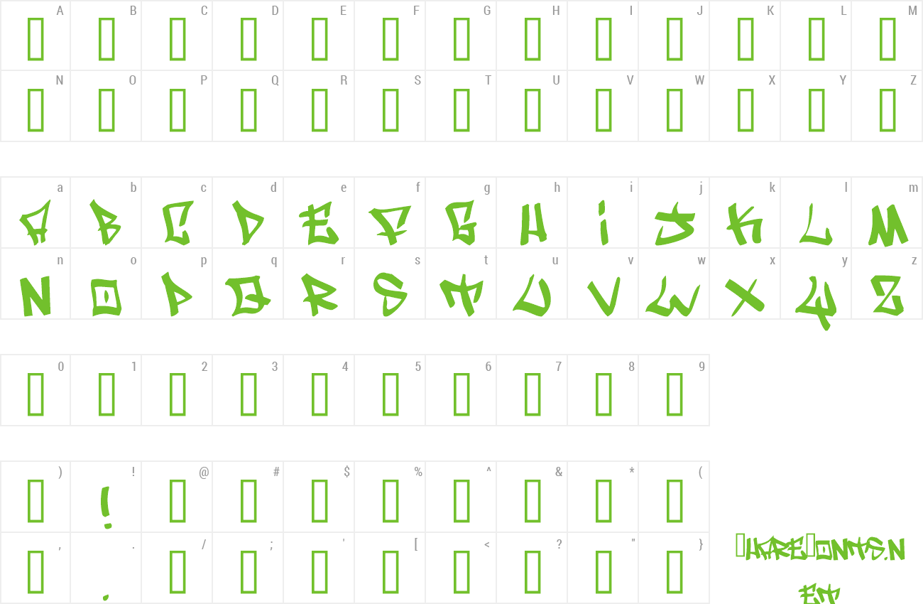 Font Writers original preview