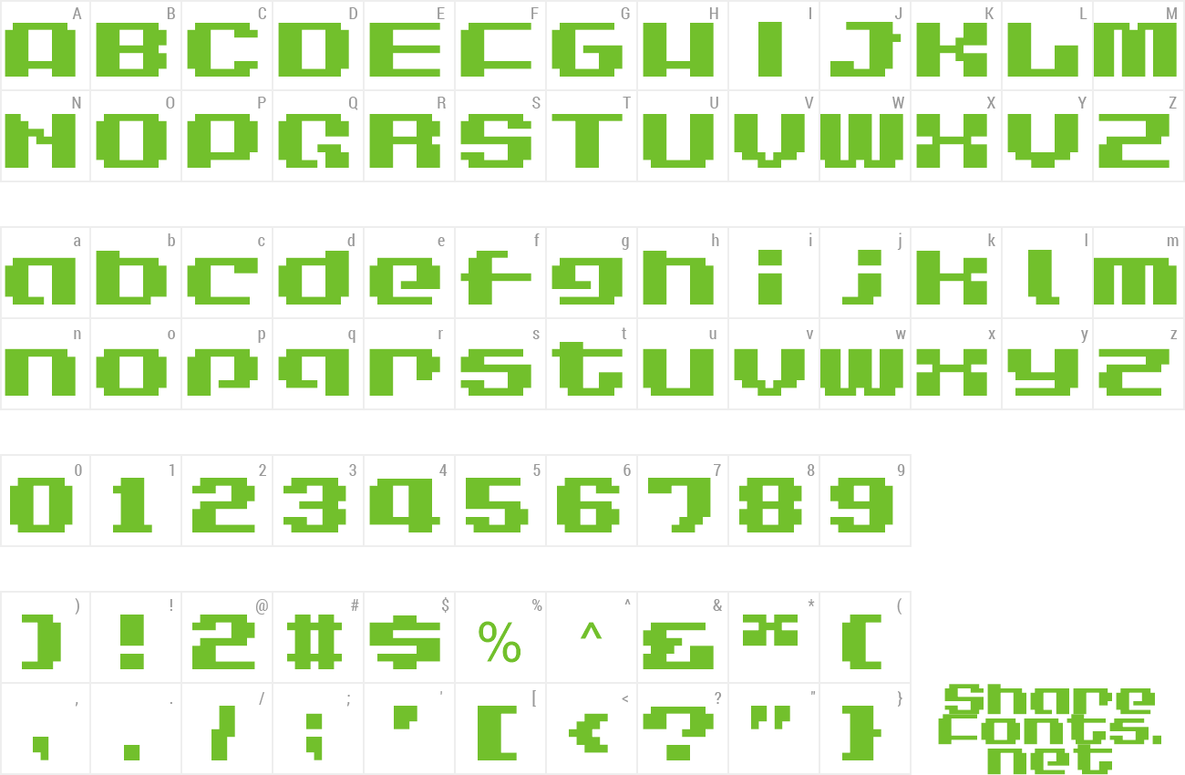 Font LVDC Game Over 2 preview