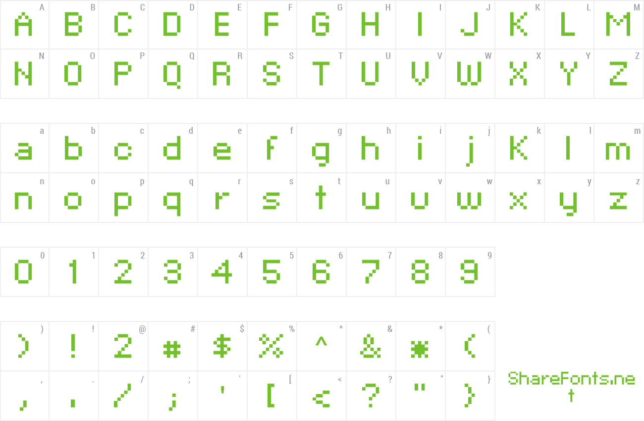 Font xpaider pixel explosion 02 preview