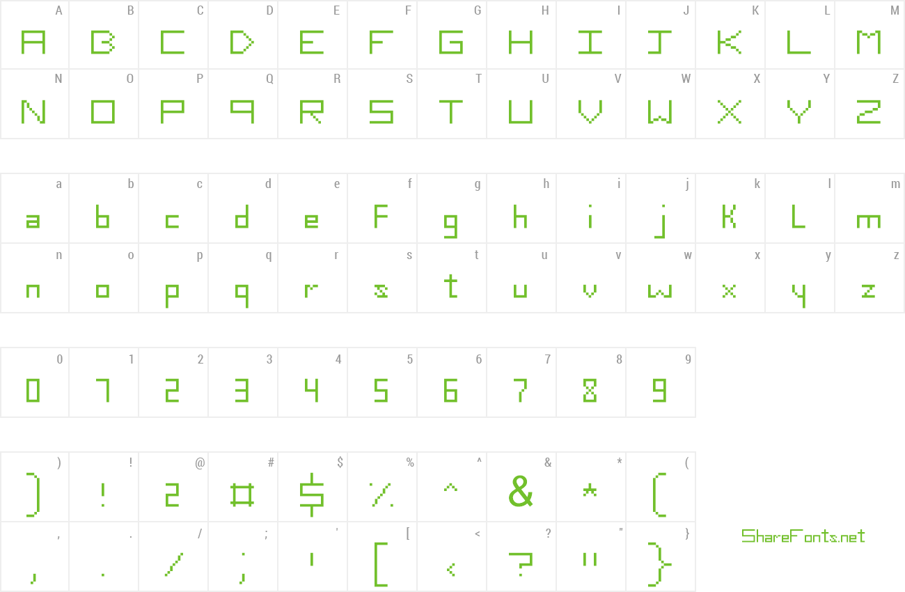 Font Slim Thirteen Pixel Fonts preview