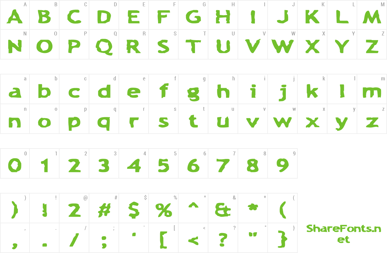 Font Chunk-a-Chip preview