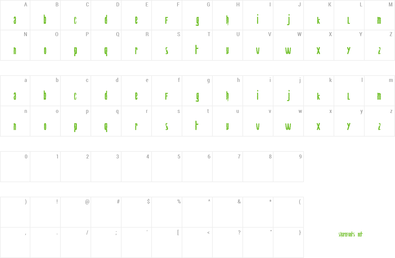 Font Biohazard preview