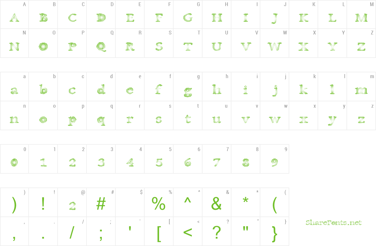 Font CanadaMist preview