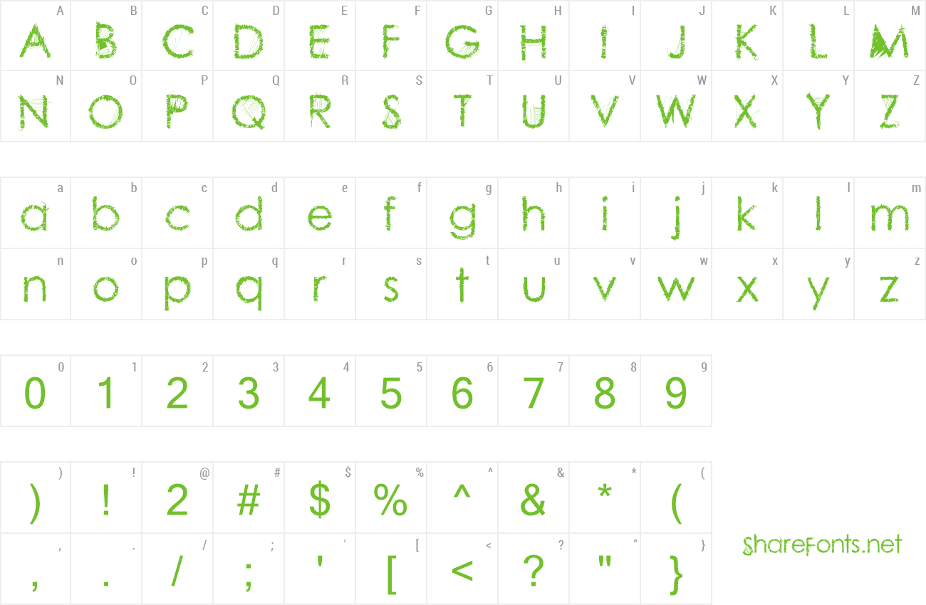 Font ContenG preview