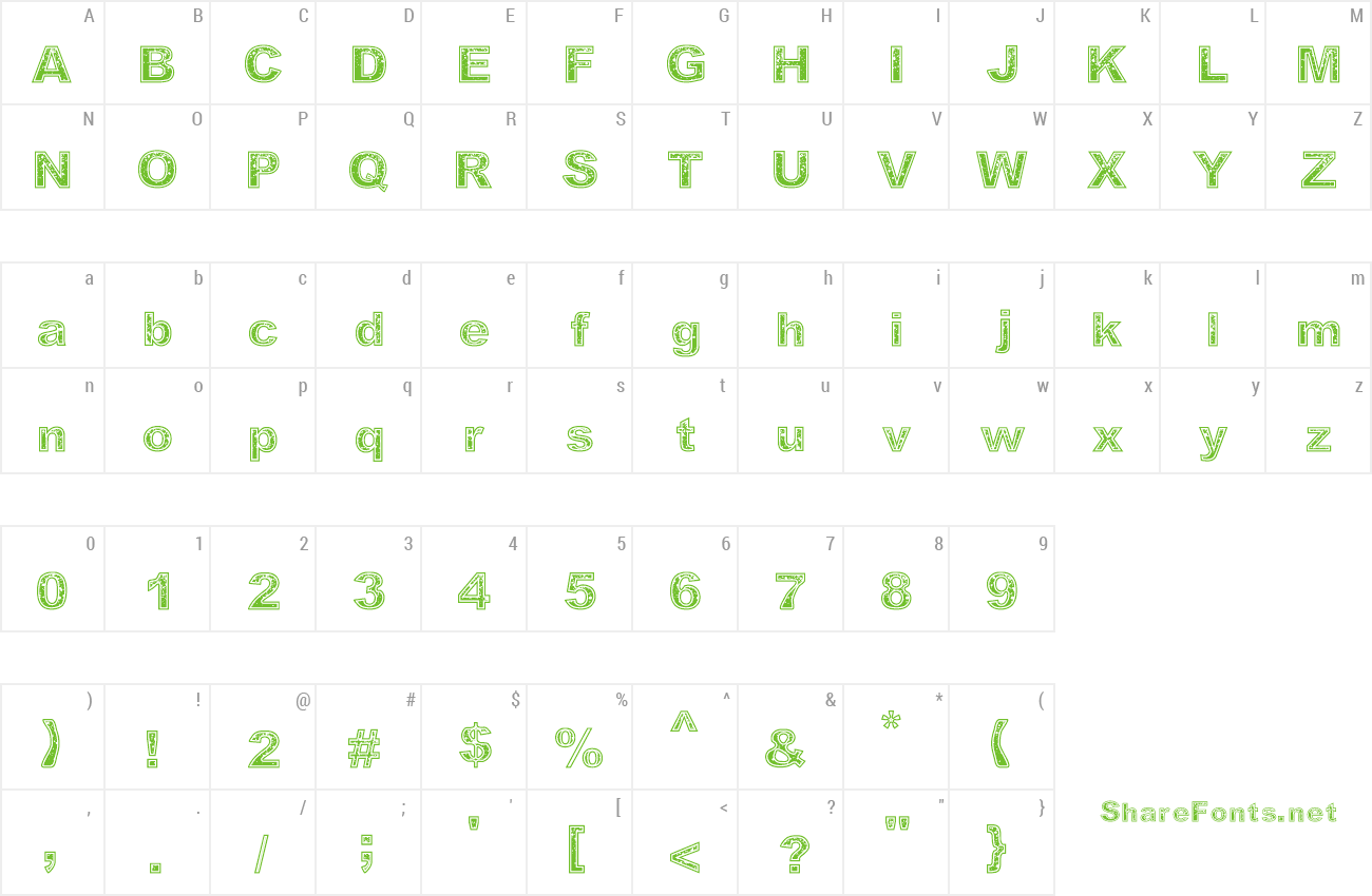 Font Determined preview