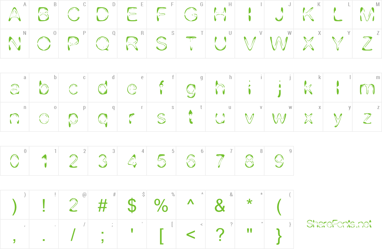 Font DJ 4Skin preview