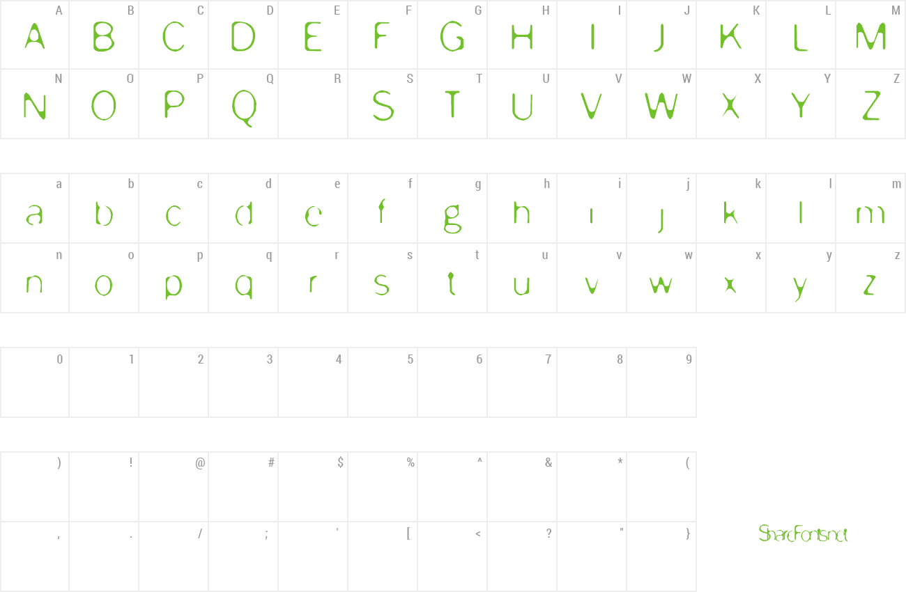 Font Enervate preview