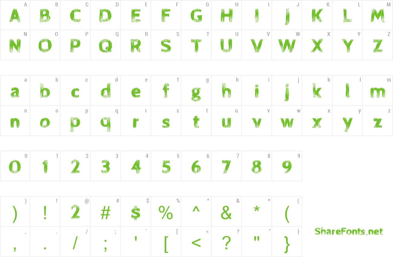 Font FireBlock preview