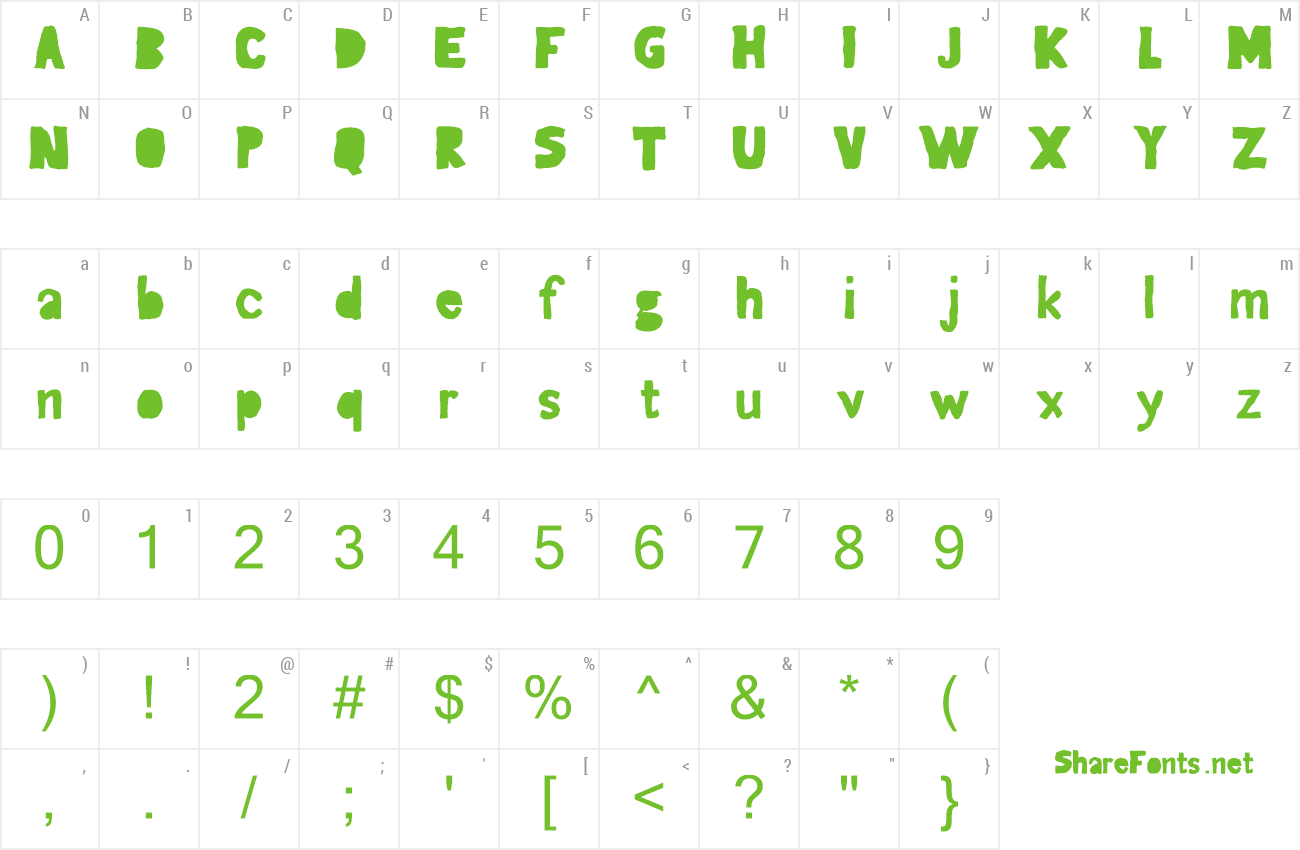 Font Gagaille seconde preview