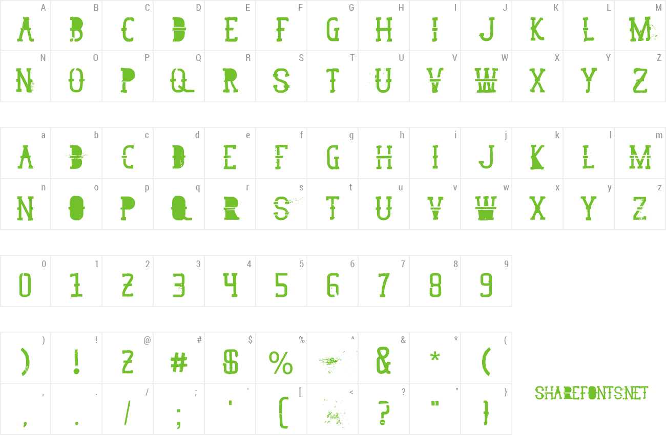 Font GoodPeace preview