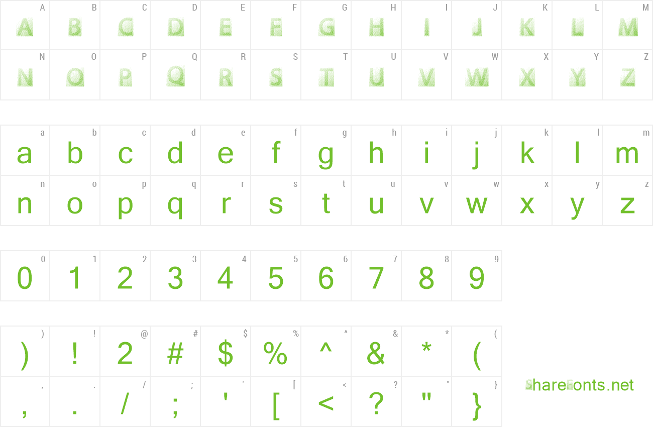 Font GOTFADED preview