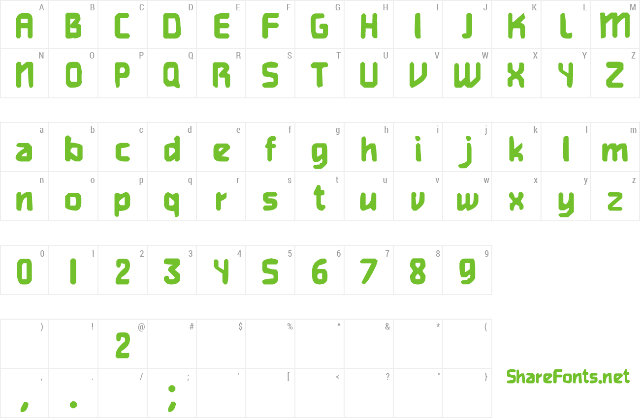 Font Heavy Weight Gamer preview
