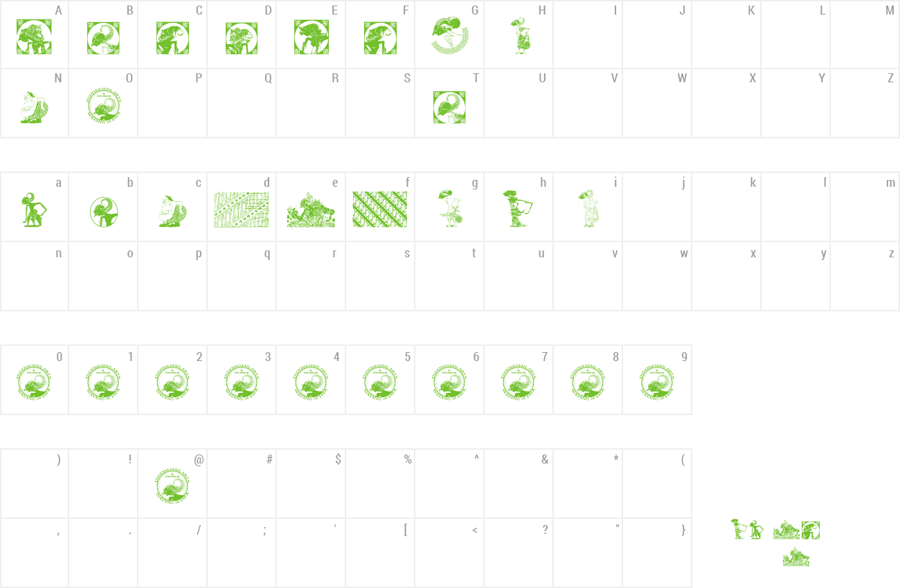 Font Indonesian Arts Culture preview