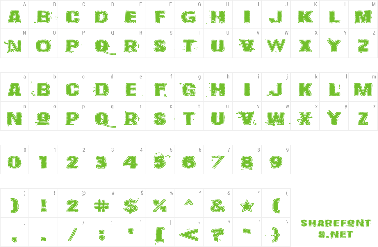 Font Krakle! preview