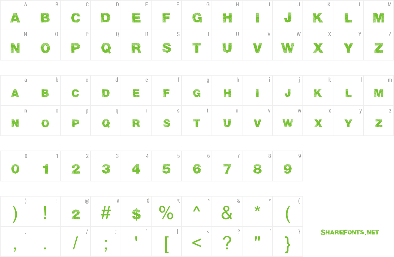 Font MadTriangle preview