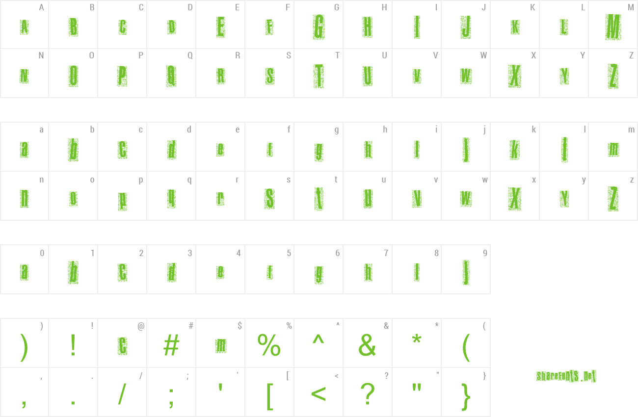 Font MetalAtlas preview