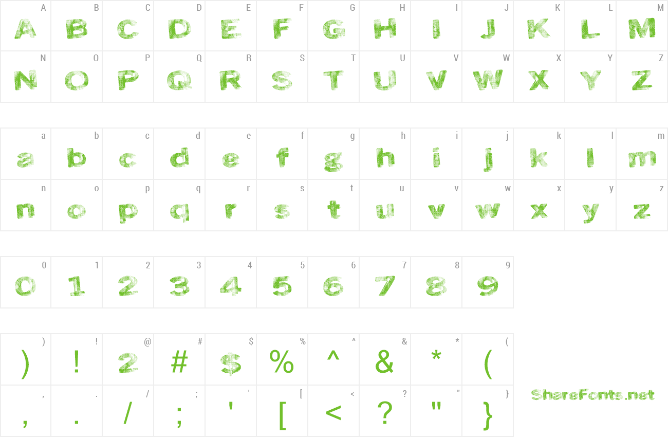 Font RoadSkin preview