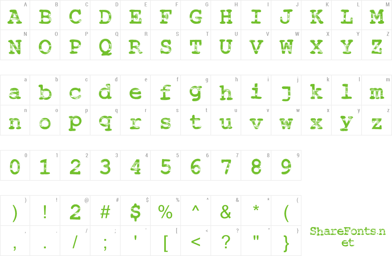 Font SlickRide preview