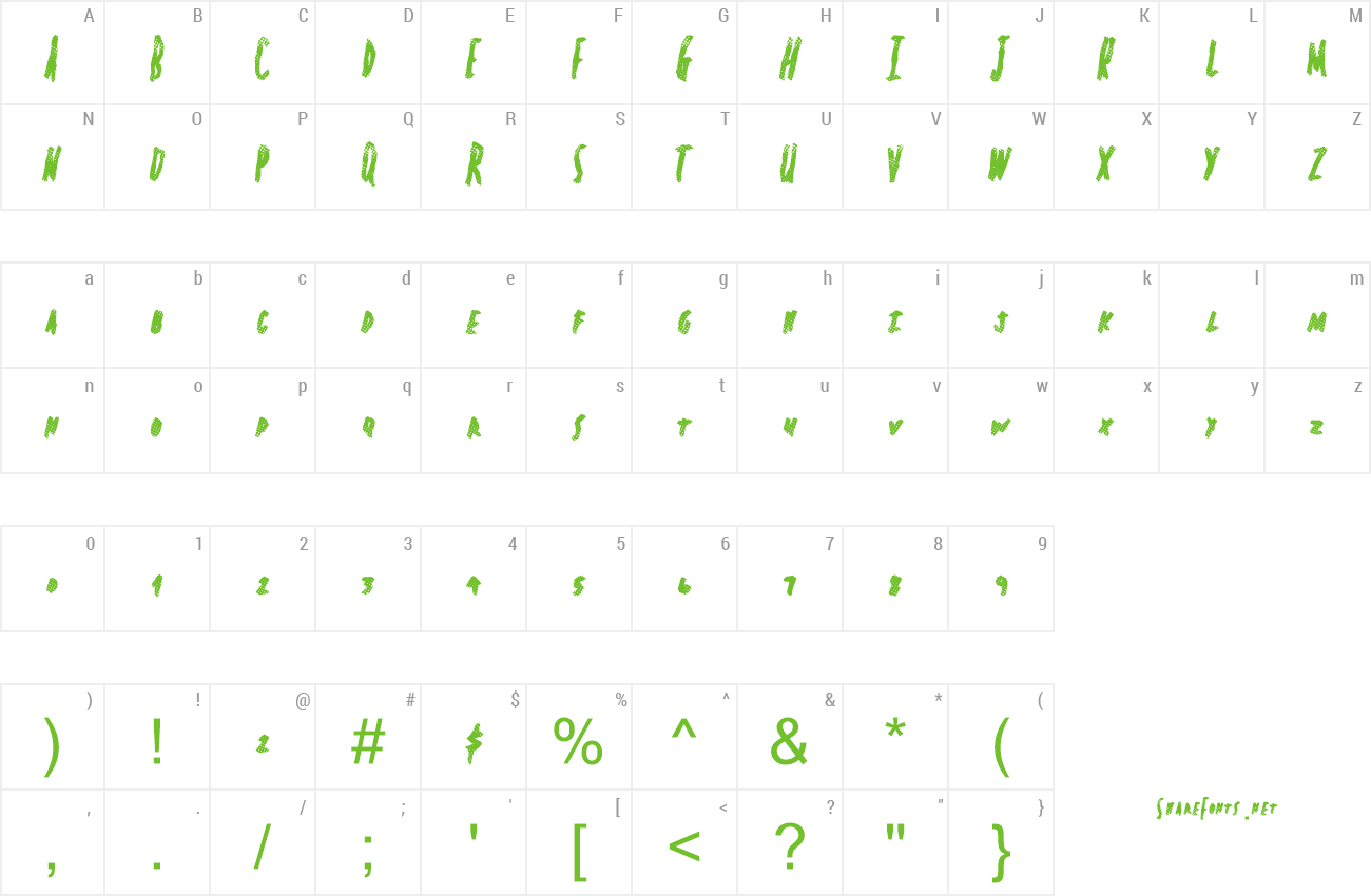 Font SpringHeadliner preview