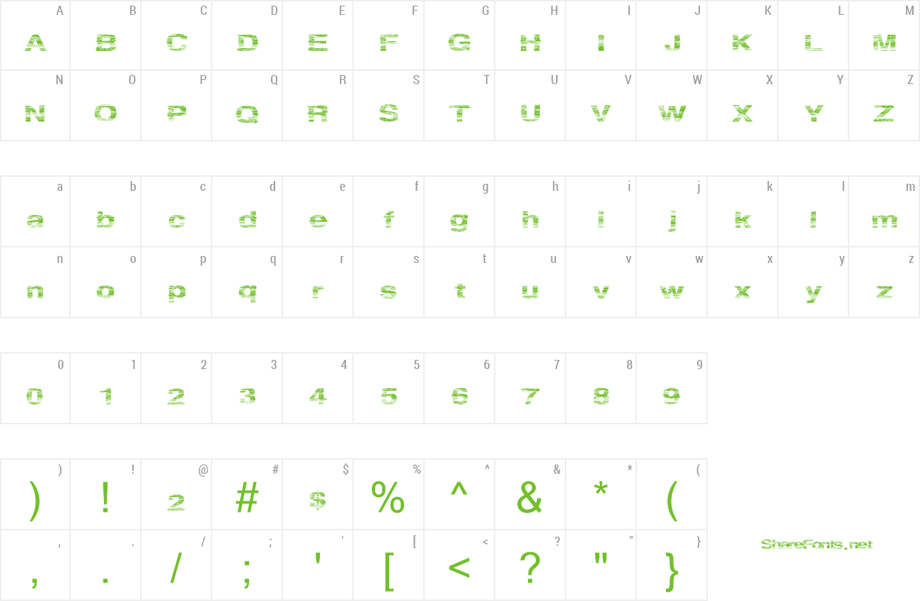 Font SpringParty preview