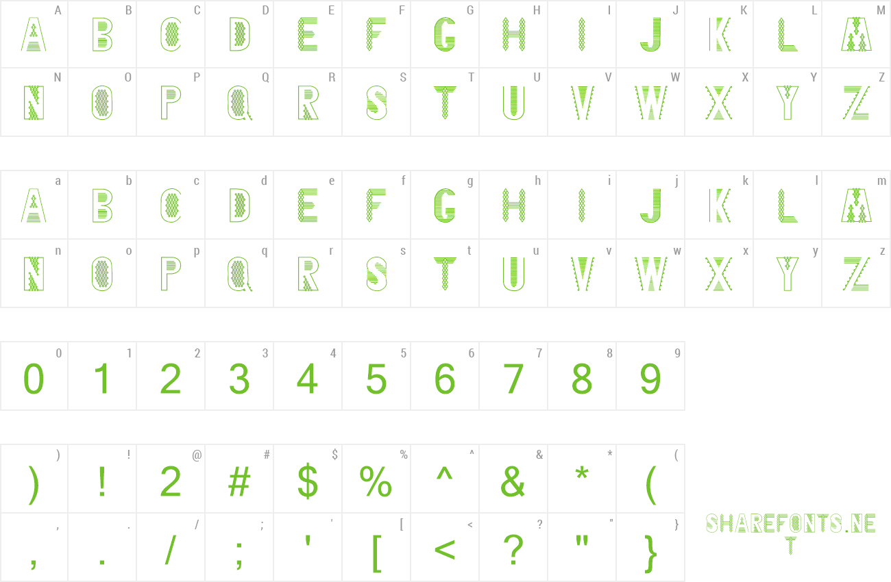 Font Blankenship preview