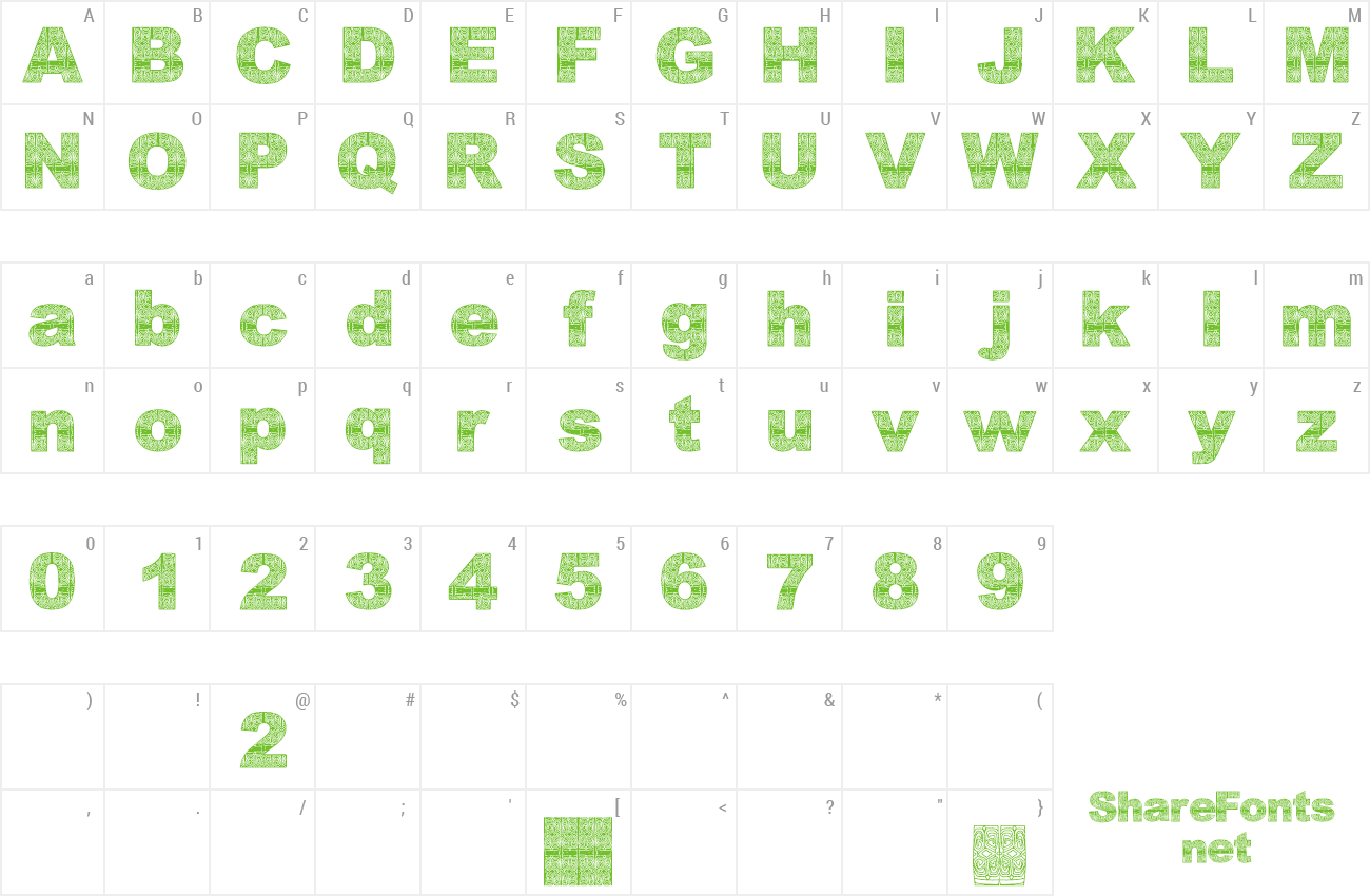 Font AsmatFont2007 preview