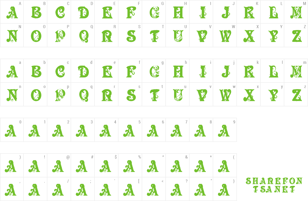 Font baby pirate preview